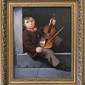 Картины и панно ручной работы. Ярмарка Мастеров - ручная работа Young violinist. Handmade.