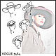 V7464 Выкройка 5 Винтажных женских шляп 1930-1940 г. VOGUE. Выкройки для шитья. ENGINEERING of FASHION (Выкройки). Ярмарка Мастеров.  Фото №5