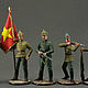 Set of 5 soldiers 54 mm. The Red Army. Red army soldier. RUSSIA, Military miniature, St. Petersburg,  Фото №1