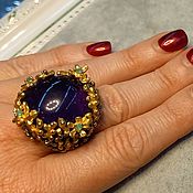 Украшения handmade. Livemaster - original item Esmeralda ring with purple amethyst. Handmade.