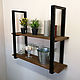 Order Double wall shelf in loft style. dekor-tseh. Livemaster. . Shelves Фото №3