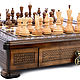 Chess carved in the chest of Grand, OOO 50, Harutyunyan. Chess. H-Present more, than a gift!. Online shopping on My Livemaster.  Фото №2