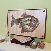 Картины и панно handmade. Livemaster - original item Gift to the fisherman fish-HATCHET. Handmade.