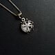 Pendant with rock crystal 'Snowflake', silver. Pendant. EdGems jewerly. Online shopping on My Livemaster.  Фото №2