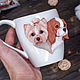 A mug with two pets. Portrait. Mugs and cups. artroombullibull. My Livemaster. Фото №5