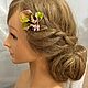 Заколка невидимка. Заколки. Анна Голден (golden-for-hair). Ярмарка Мастеров.  Фото №12