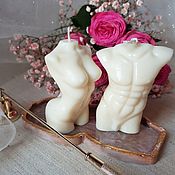 Сувениры и подарки handmade. Livemaster - original item Candles Figures Male and female body, soy molded with stand. Handmade.