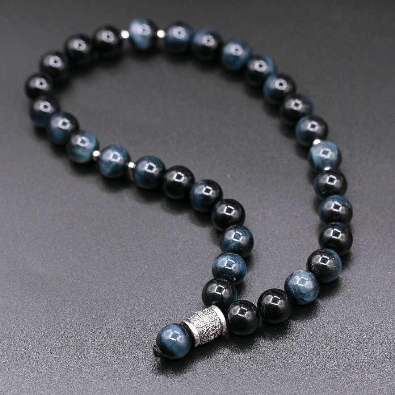 чётки из граната. темно синие мусульманские четки. мусульманские четки 33. исламские четки. 33 бусины.