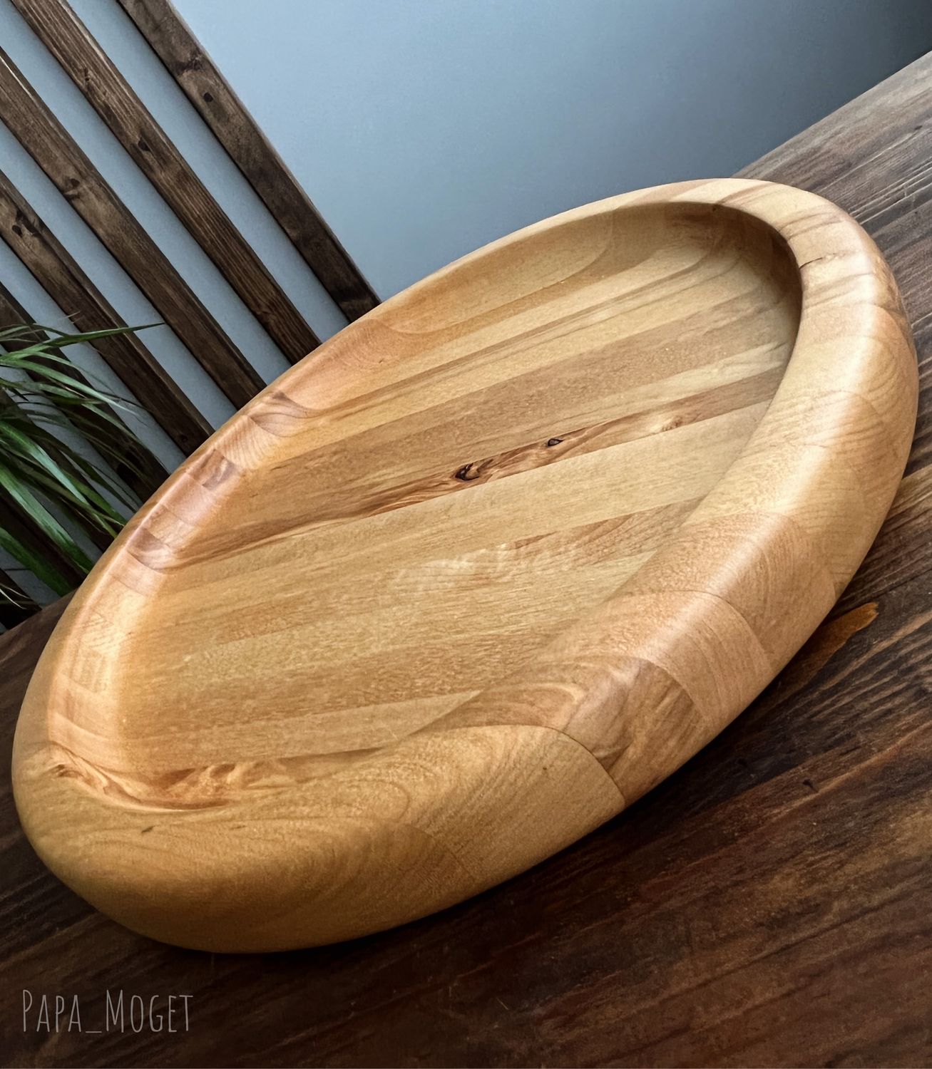 Деревянный поднос, блюдо из дерева, круглый поднос в интернет-магазине ...