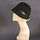 Order Velour hat Cloche black. Novozhilova Hats. Livemaster. . Hats1 Фото №3