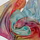 "Вальс цветов" шелковый шарф с ручной росписью, Шарфы, Санкт-Петербург,  Фото №1