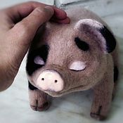 Куклы и игрушки handmade. Livemaster - original item Pig Tommy. Fulled (felted) wool. Handmade.
