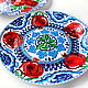 Plate on the wall 'Freshness of pomegranate' for interior. Decorative plates. Art by Tanya Shest. My Livemaster. Фото №4