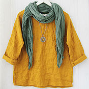 Одежда handmade. Livemaster - original item Amber blouse oversize. Handmade.