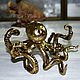 Stand for jewelry 'OCTOPUS', statuette. Figurines. Decoupage. My Livemaster. Фото №6