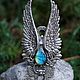 Ring silver 'angel' Labradorite,Labrador. Rings. Shard Noir - handmade jewelry. Online shopping on My Livemaster.  Фото №2