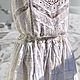 Vestido de verano de algodón de costura y encaje en estilo Boho Odette-odillia. Sundresses. PolMary. Ярмарка Мастеров.  Фото №7
