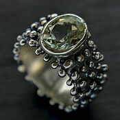 Украшения handmade. Livemaster - original item Silver ring with natural stone. Ring silver with amethyst. Handmade.