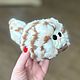 Игрушка вязаная котик из меховой пряжи. Игрушки. Вязанные игрушки  ручной работы. Ярмарка Мастеров.  Фото №7
