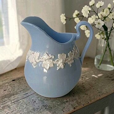 Винтаж ручной работы. Ярмарка Мастеров - ручная работа Винтаж: Wedgwood Queensware молочник/сливочник/соусник с виноградной лозой. Handmade.