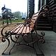 Order Wrought iron bench with back. askalonkovka (askalonkovka). Livemaster. . Garden benches Фото №3