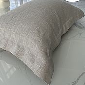 Для дома и интерьера handmade. Livemaster - original item Linen pillowcase with 