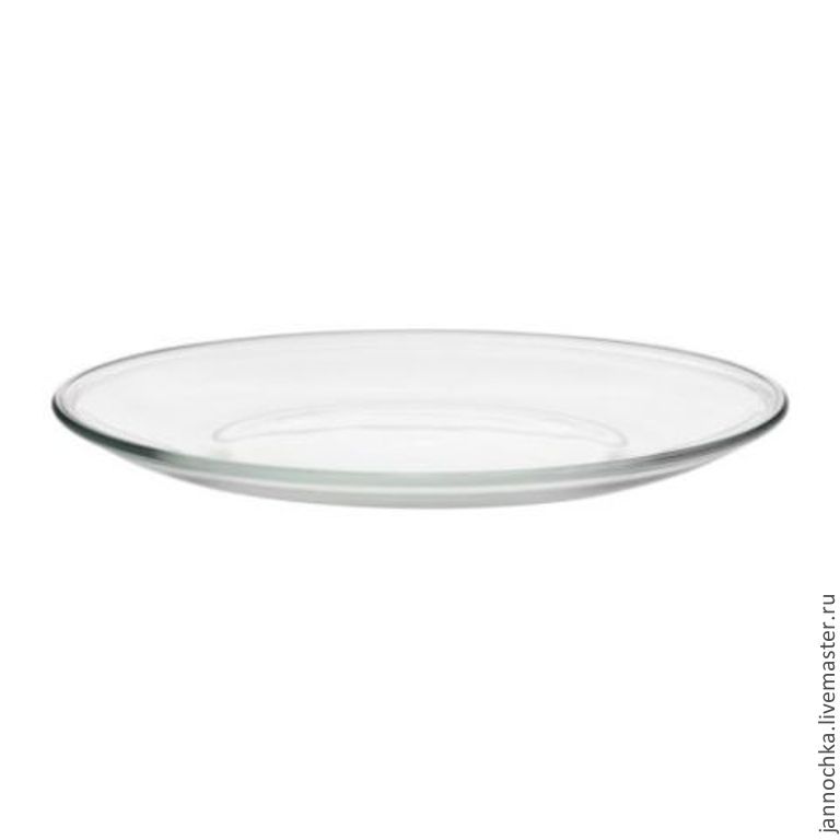 Тарелка прозрачная D23 см в интернет-магазине на Ярмарке Мастеров ...