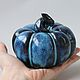 Заказать Тыква Хэллоуин синяя. Мария (Fiolina.ceramics). Ярмарка Мастеров. . Статуэтки Фото №3
