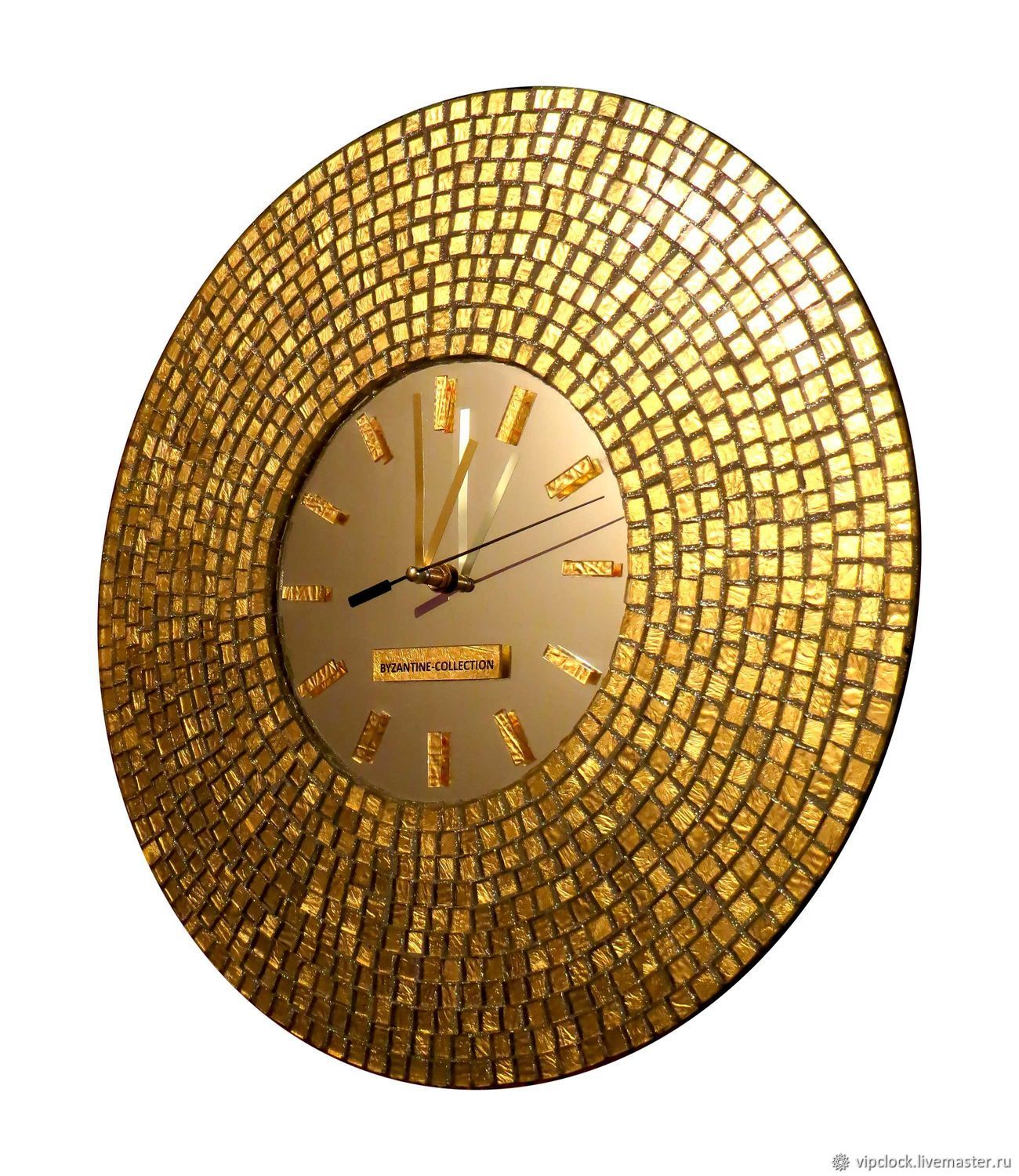 Часы настенные «золото»