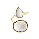 Ring with white agate and quartz, ring with two stones gift. Rings. Irina Moro. My Livemaster. Фото №4