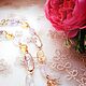Колье с аметрином и бусинами Swarovski. Колье. Scherlena. Ярмарка Мастеров.  Фото №5