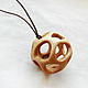 Pendant-pendant made of wood ' Sphere '(maple). Pendant. OakForest Wooden Jewelry. Online shopping on My Livemaster.  Фото №2