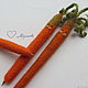 Order Stick a carrot felted wool. Alexandra Chaley (felt-by-hand). Livemaster. . Handle Фото №3