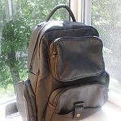 Сумки и аксессуары handmade. Livemaster - original item Backpack leather men`s very durable and roomy). Handmade.