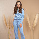 Suit women sport blue. Tracksuits. SHAPAR - knitting clothes. Online shopping on My Livemaster.  Фото №2