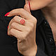 Кольцо Stamp red gold. Кольца. GEORY jewelry (GEORY). Интернет-магазин Ярмарка Мастеров.  Фото №2