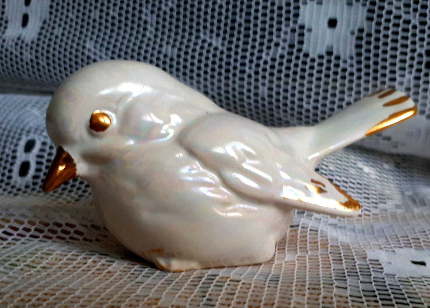 Винтаж: Винтажная фарфоровая статуэтка птичка ручная работа купить в ...