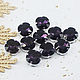 Rhinestones 12 mm Purple in the frame of the kushon square. Rhinestones. agraf. Online shopping on My Livemaster.  Фото №2