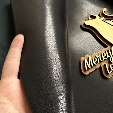 Материалы для творчества ручной работы. Ярмарка Мастеров - ручная работа Кожа козы Черный, Италия 1.0мм. Handmade.