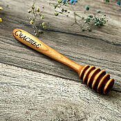 Для дома и интерьера handmade. Livemaster - original item Wooden honey spoon with engraving. Handmade.