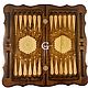 Carved backgammon 'coats of Arms of Russia and Armenia 1' Art. .043. Backgammon and checkers. Gor 'Derevyannaya lavka'. My Livemaster. Фото №4