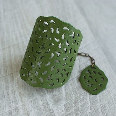 Одежда ручной работы. Ярмарка Мастеров - ручная работа Браслет из кожи. Handmade.