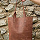 Leather bag brown shopper. Classic Bag. migotobags. My Livemaster. Фото №4