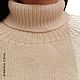 Women's ivory sweater with braids, Merino wool, white. Sweaters. SIBERIA COOL (knitting & painting) (Siberia-Cool). My Livemaster. Фото №5
