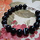 Men's bracelet made of black agate and silver 925 ' Star of Russia'. Bead bracelet. marusjy. My Livemaster. Фото №4