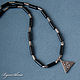 Order Choker made of black agate 'Triquetra'. BijouSiberia. Livemaster. . Gifts for February 23 Фото №3