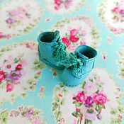 Shoes for Blythe (color - mint) Leathe