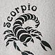 Полотенце махровое с вышивкой "Скорпион", Полотенца, Люберцы,  Фото №1