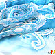 Necklace 'Turquoise Paisley' - batik. Wraps. studiya. My Livemaster. Фото №5