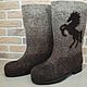 Botas para equitación y no sólo. Felt boots. wool (vstapki). Online shopping on My Livemaster.  Фото №2